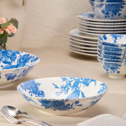 Gabrielle Blue 9x2" Soup Bowls set 12