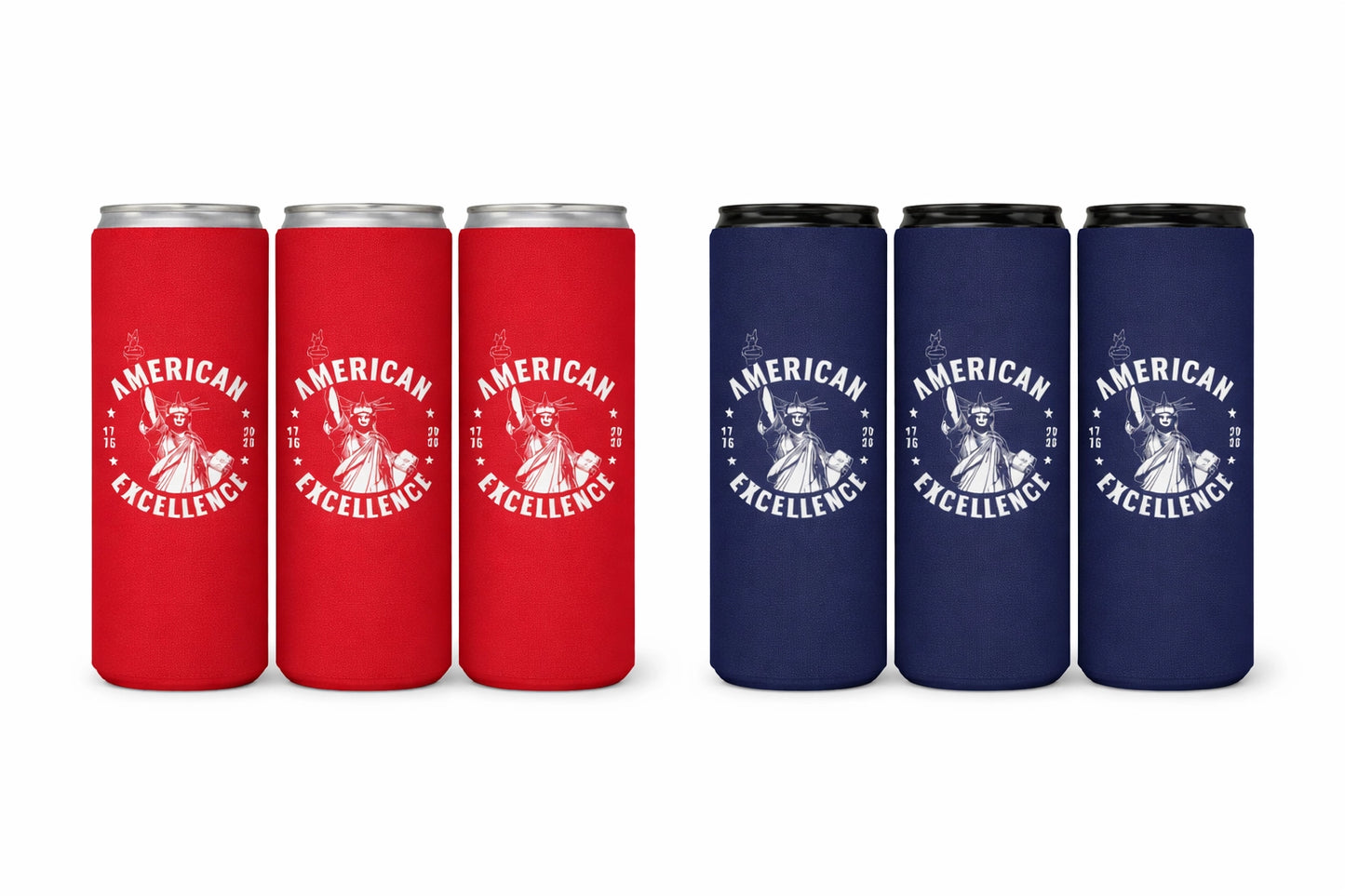 America 250 Officially Licensed Can Coolers Set of 4 - NY Gift Boutique