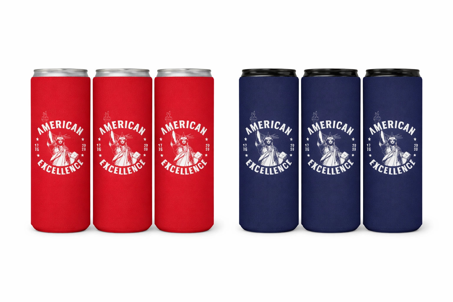 America 250 Officially Licensed Can Coolers Set of 4 - NY Gift Boutique