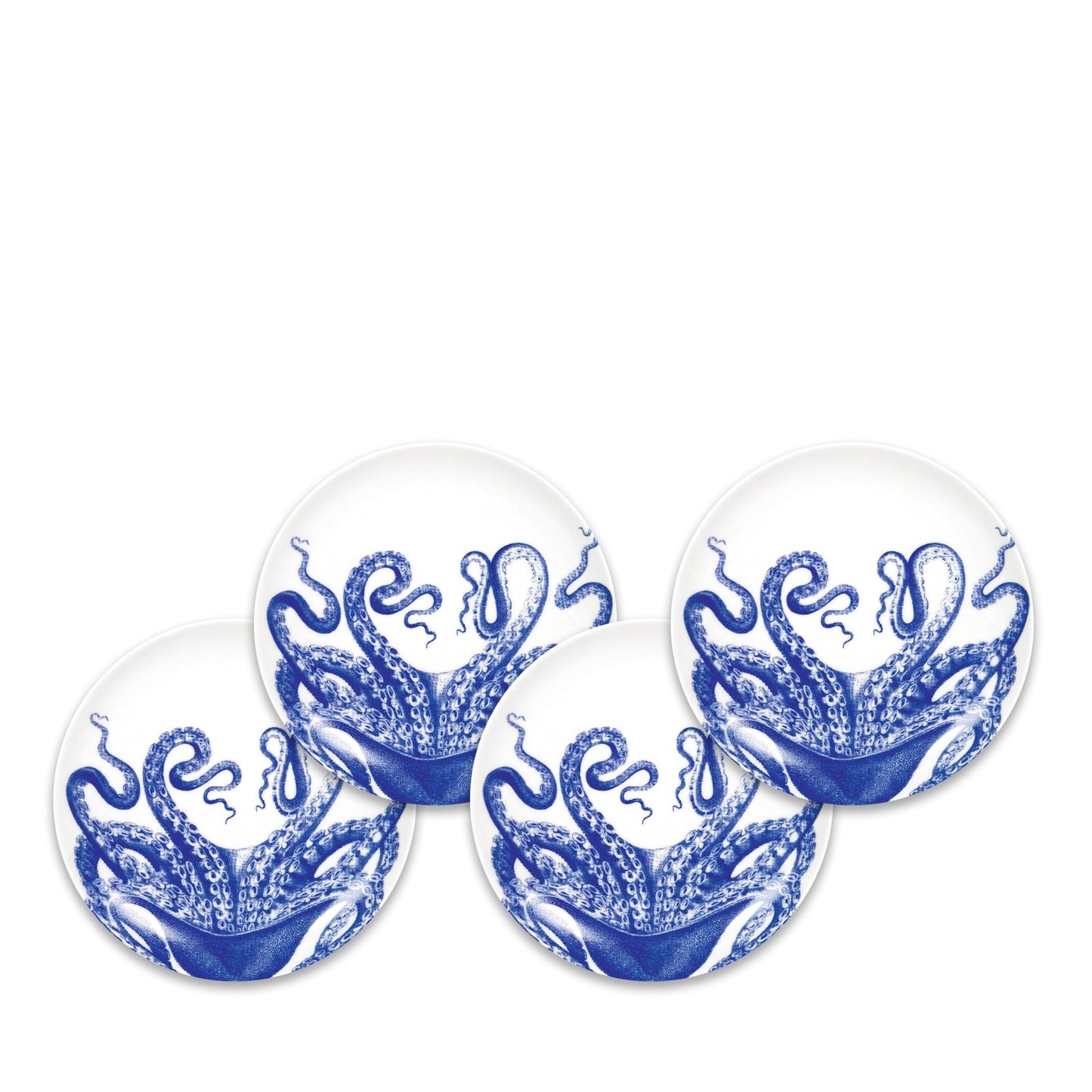 Lucy the Octopus Small Plates, Set of 4