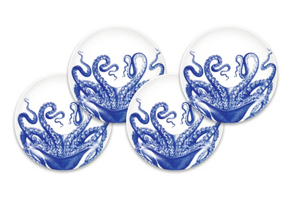 Lucy the Octopus Small Plates, Set of 4