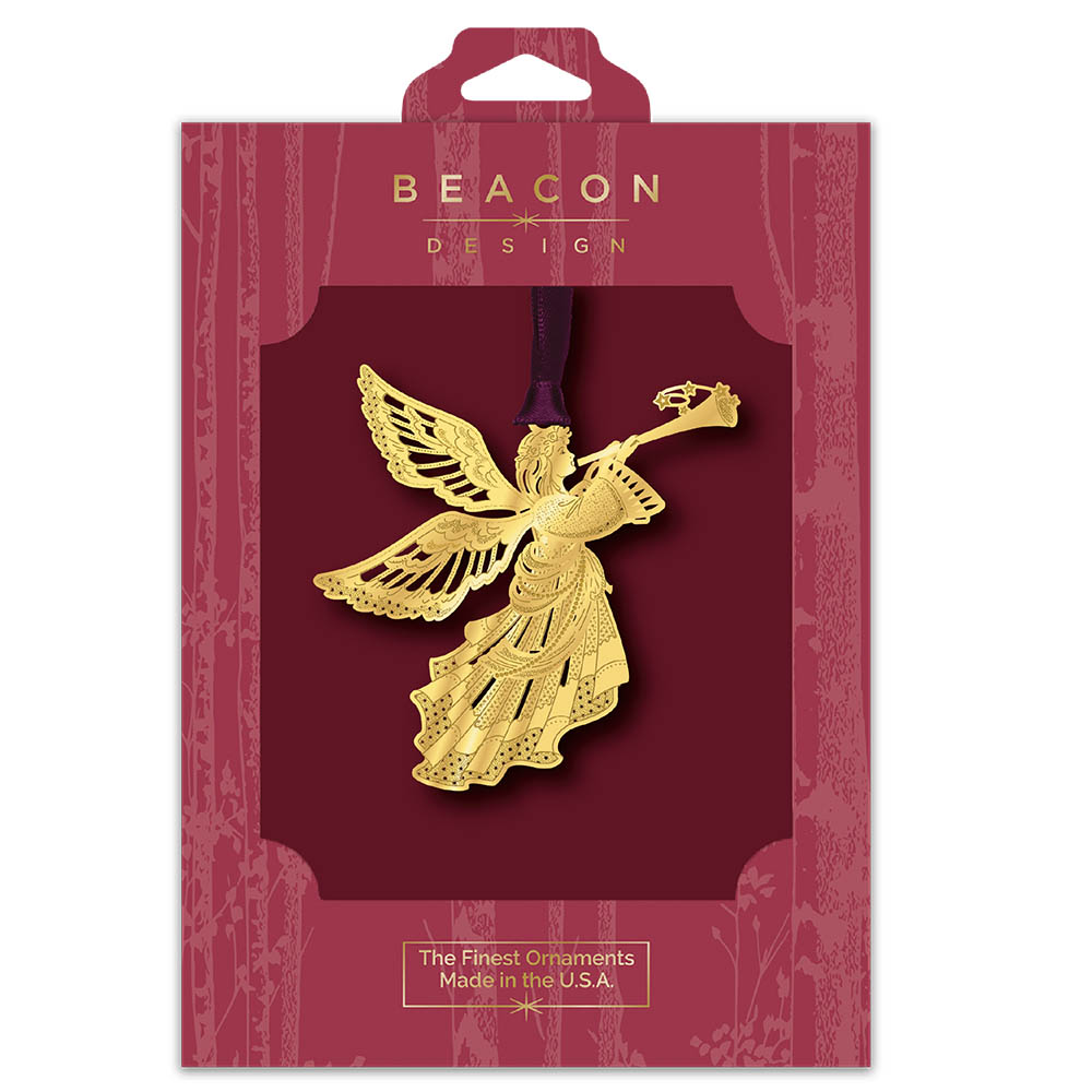Heralding Angel Brass Ornament