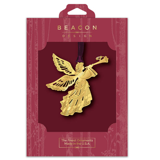 Heralding Angel Brass Ornament