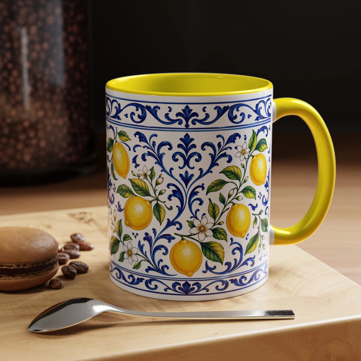 Little Italy Amalfi Blue & Lemon 11oz Mug