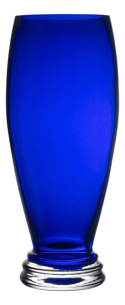 Cobalt Footed Vase, 10"H