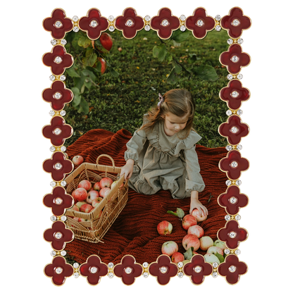 Gold Clover Enamel Clover 5" X 7" Frame by Olivia Riegel