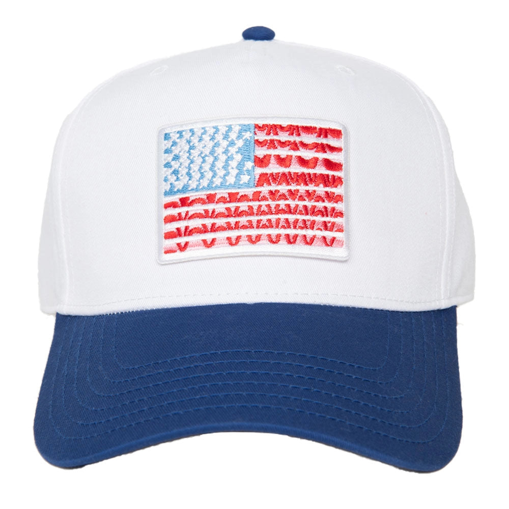 American Flag Two-Toned Hat