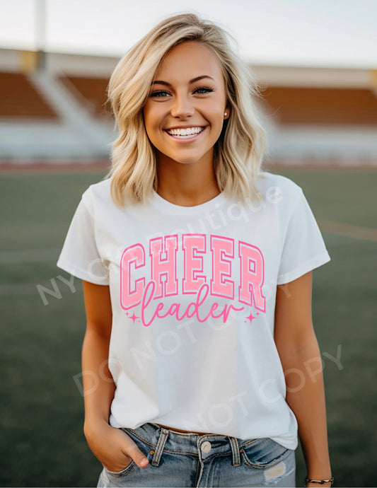 Pink Letter Cheerleader Women's Shirt