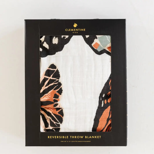 Clementine Kids Large Butterfly Collector Throw Blanket