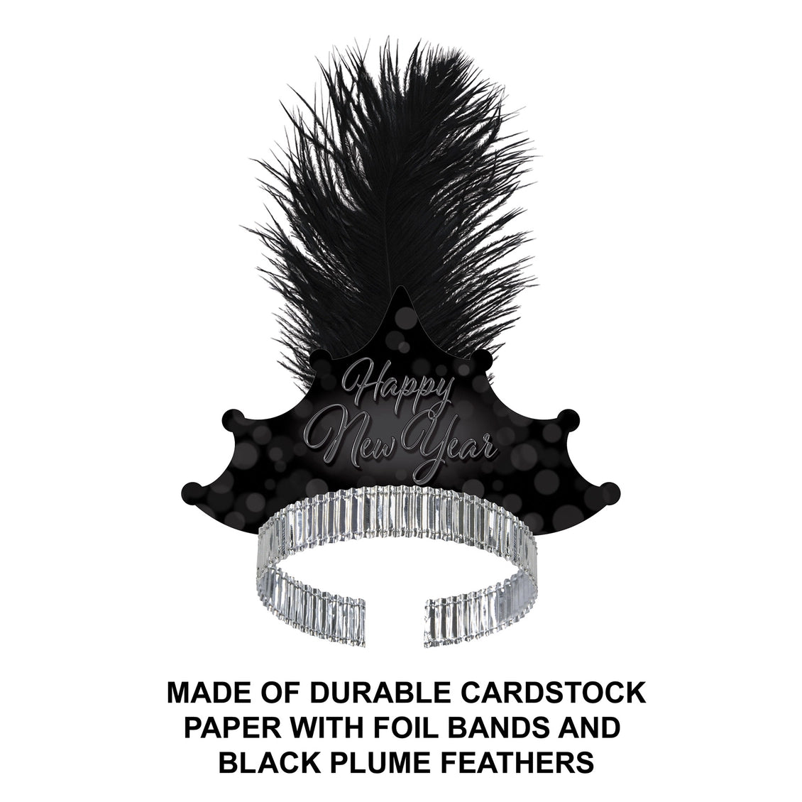 Blackout New Year Tiara, Pack of 50