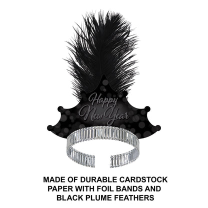 Blackout New Year Tiara, Pack of 50