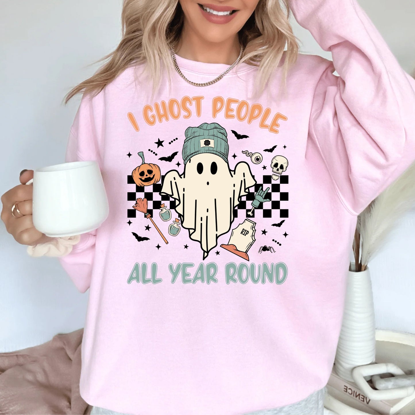Ghost People All Year Halloween Shirts