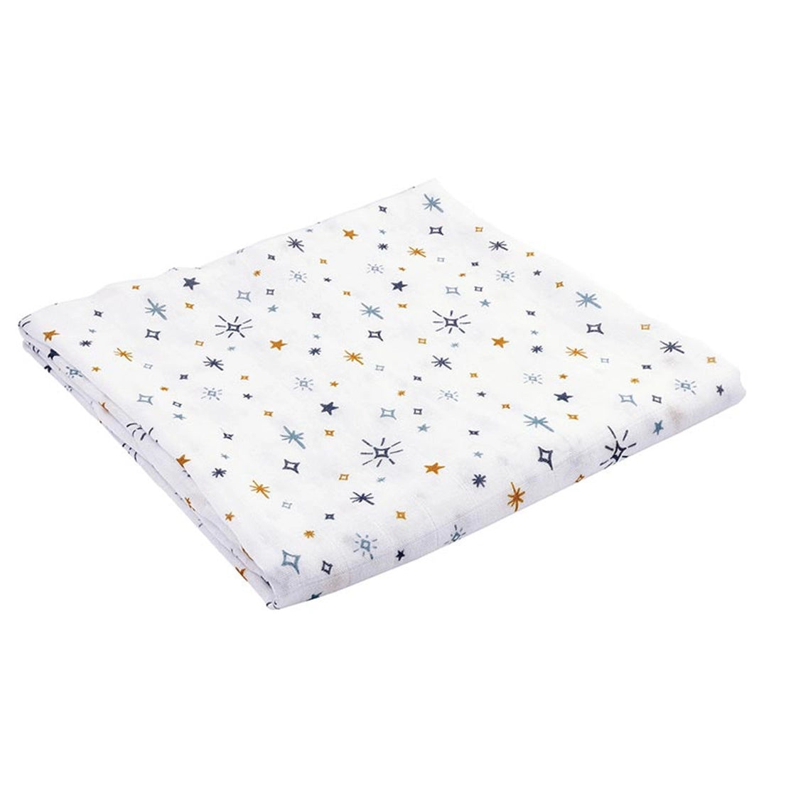 Swaddles with Plush Rattle - Stars