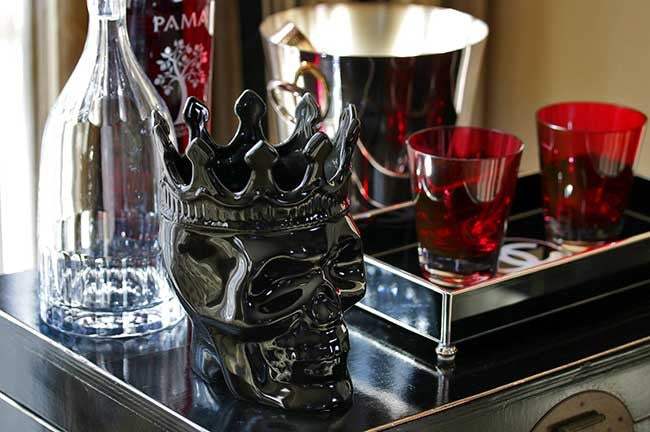 Black Dantés Skull Candle -  Monte Cristo