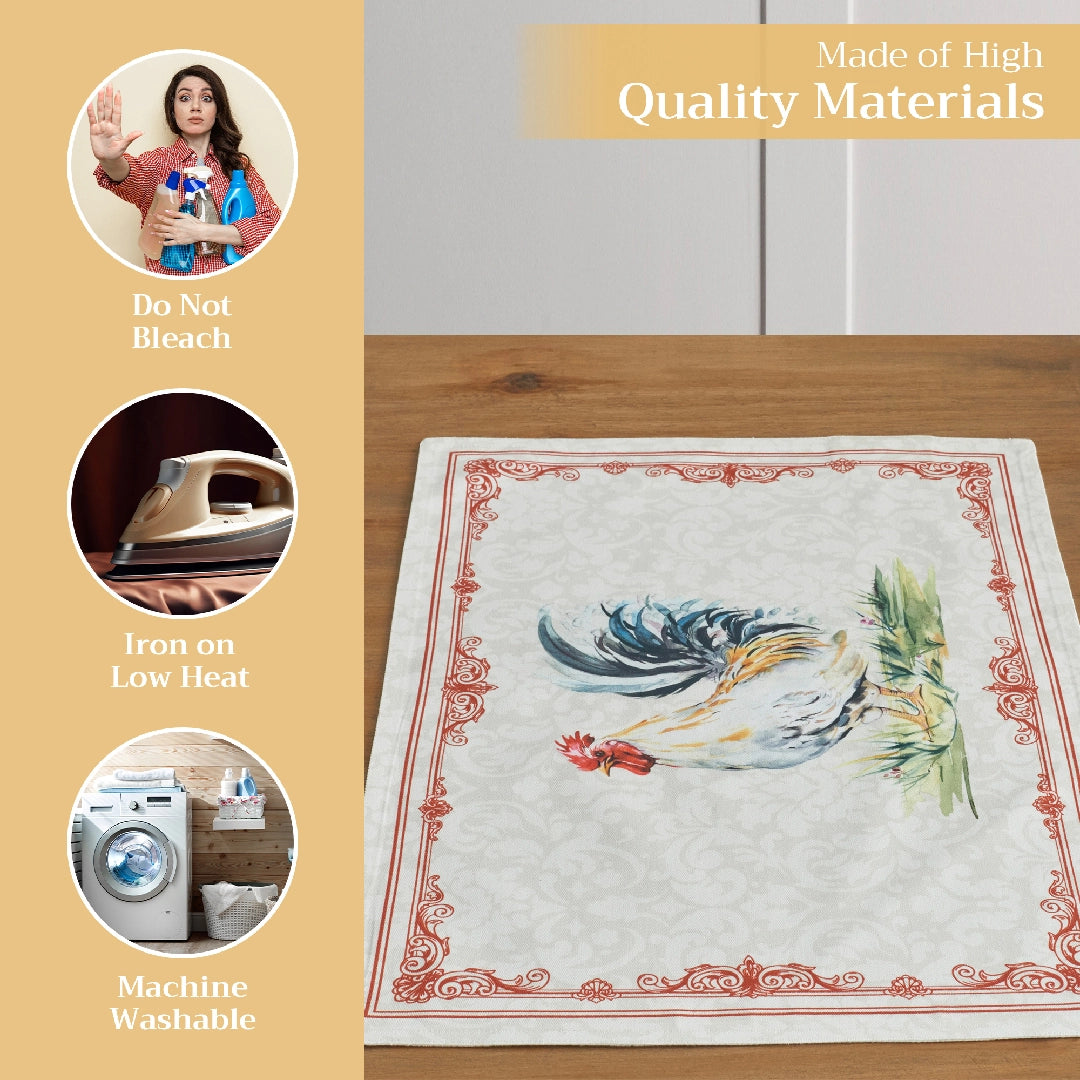 Campagne - Placemats 100% Cotton 13" X 19" - Set of 4