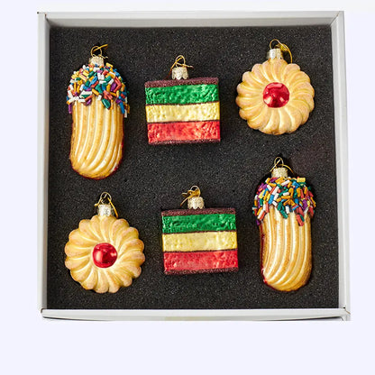 Italian Cookie Ornament Set of 6 -Noble Gems by Kurt Adler - PREORDER
