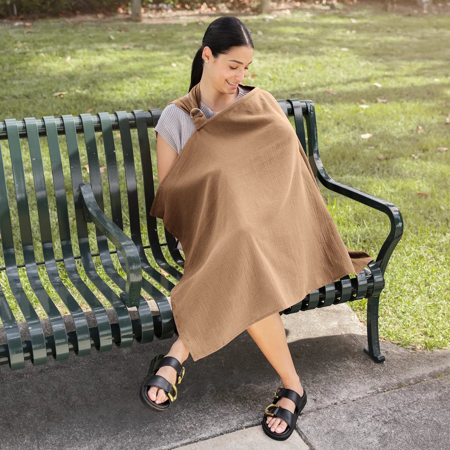 Comfy Cubs Muslin Nursing Cover 100% Cotton, 2 Pack