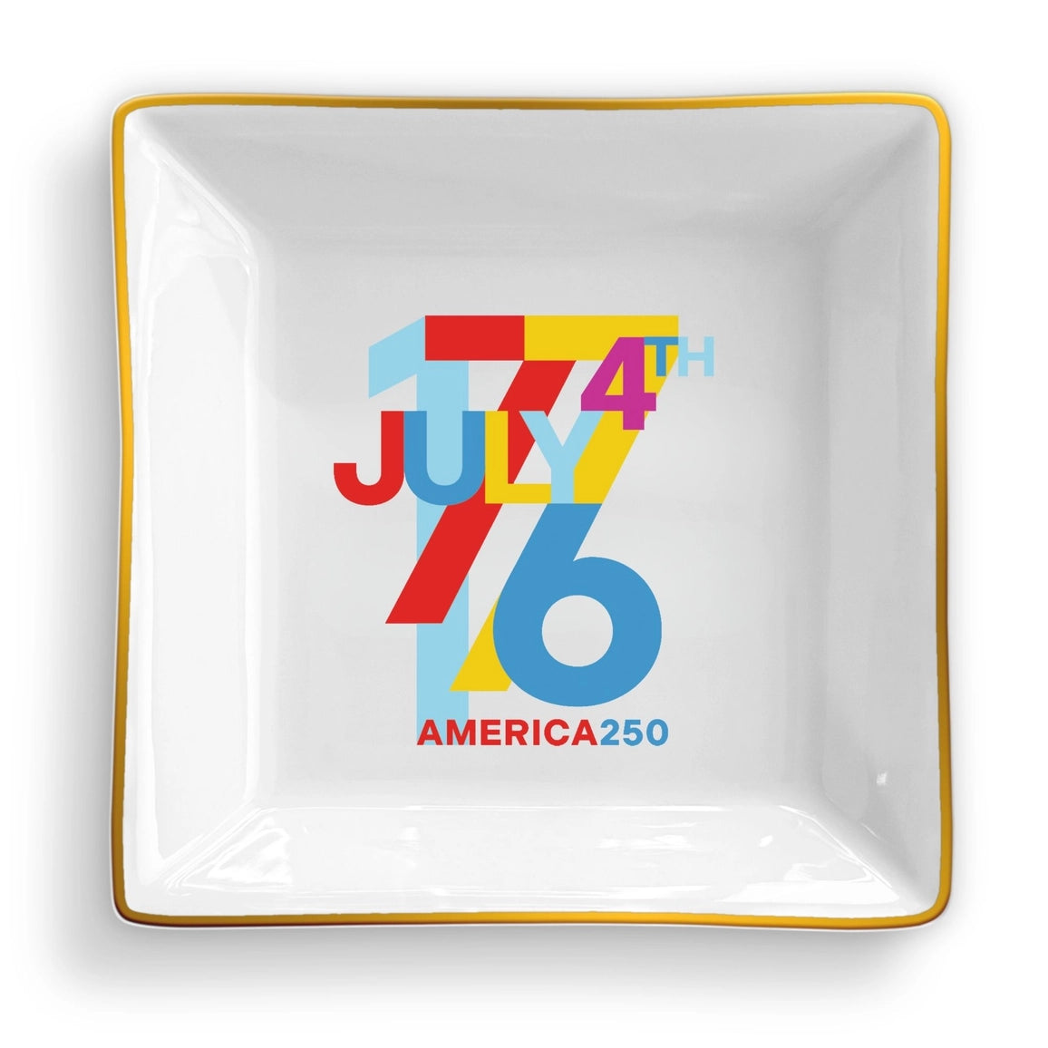1776 Square Trinket Tray Dish - Officially Licensed - NY Gift Boutique