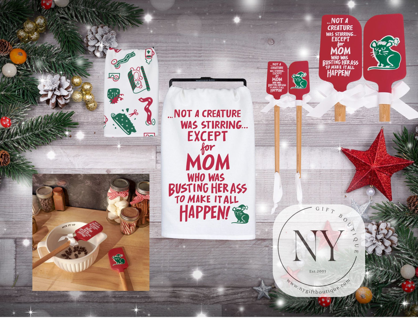 Not a Creature Was Stirring Except Mom Gift Set