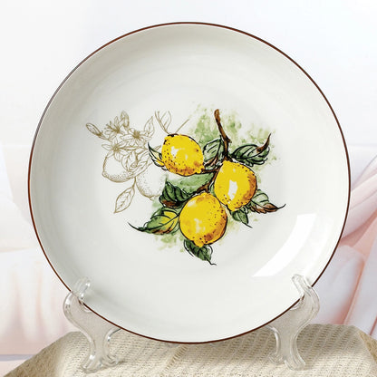 Lemon Vine 5-Piece Porcelain Pasta Set