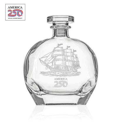 America250™ Tall Ship 23oz Decanter - NY Gift Boutique