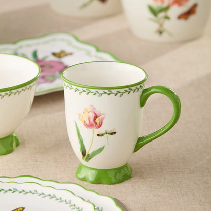 Mirabella Footed Mug 14 oz. 4 Asst Set of 12