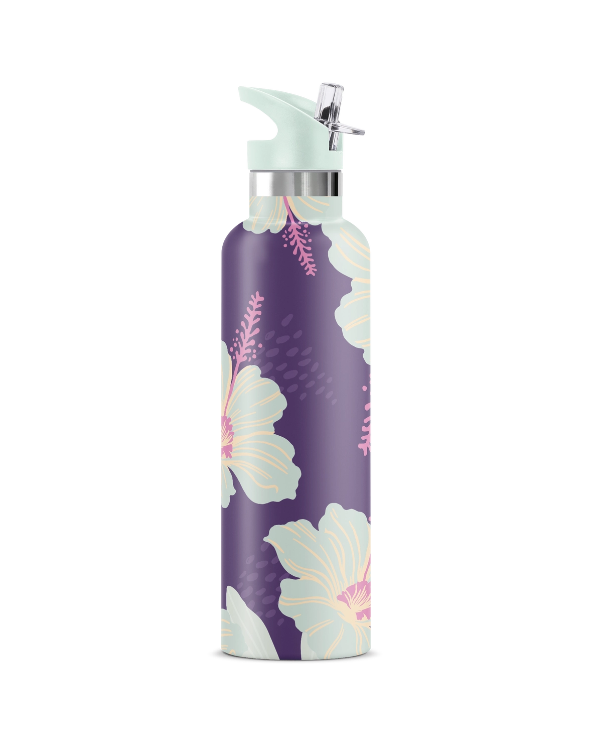 Nani | Hibiscus Flower 25 oz Insulated Water Bottle