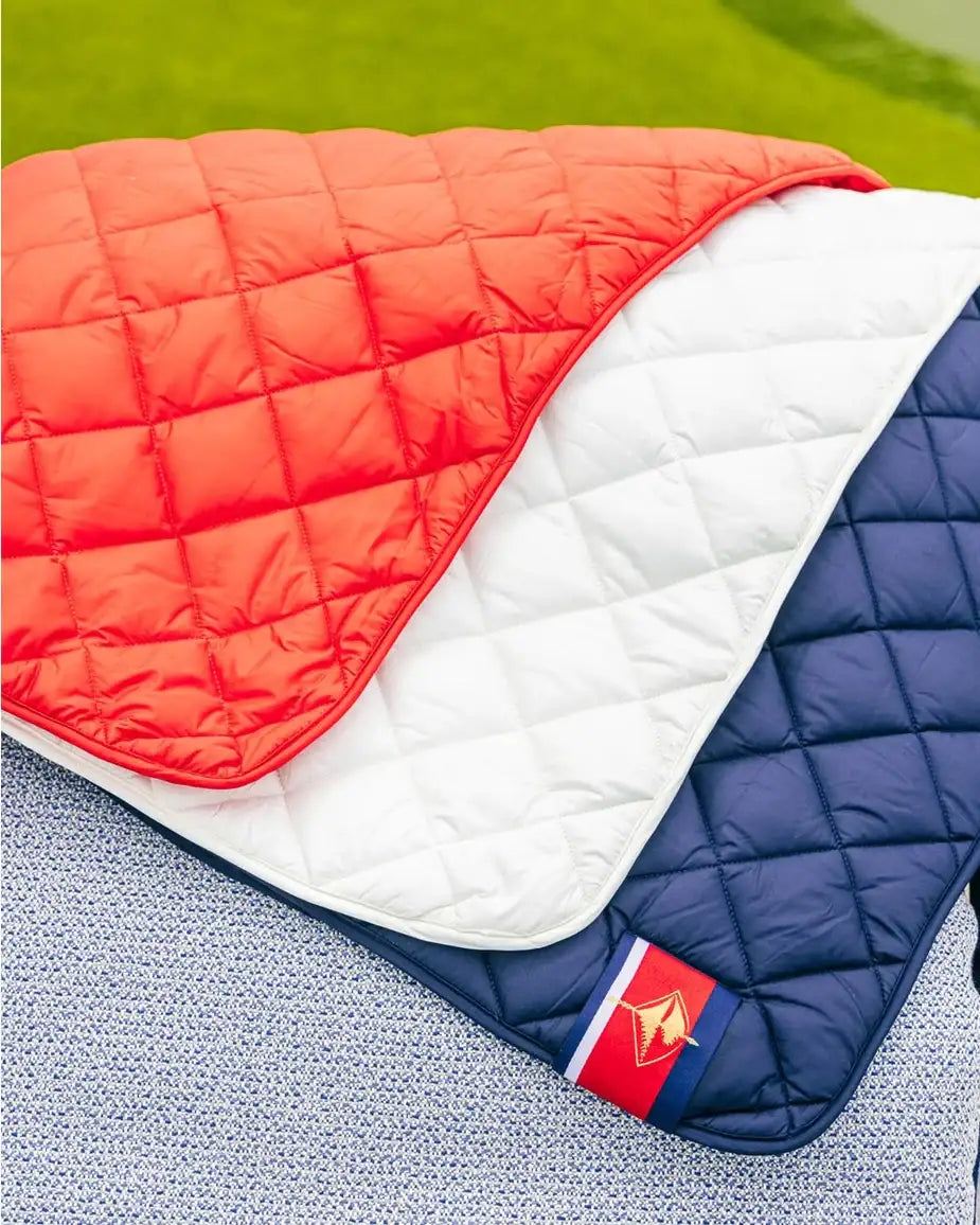 White Waterproof Quilted Puffer Blanket