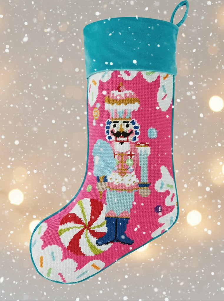 Colonel Cupcake Embroidered Stocking