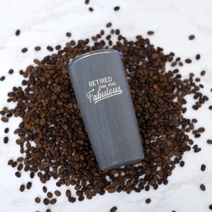 Fabulous - 20 oz Wood Finish Stainless Steel Travel Tumbler