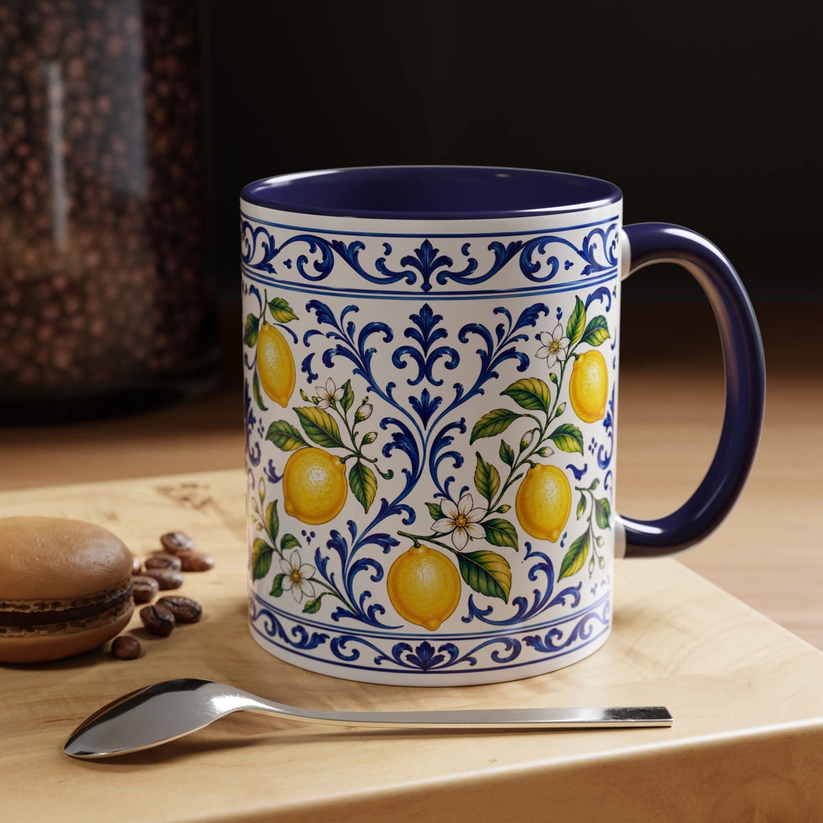 Little Italy Amalfi Blue & Lemon 11oz Mug