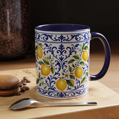Little Italy Amalfi Blue & Lemon 11oz Mug
