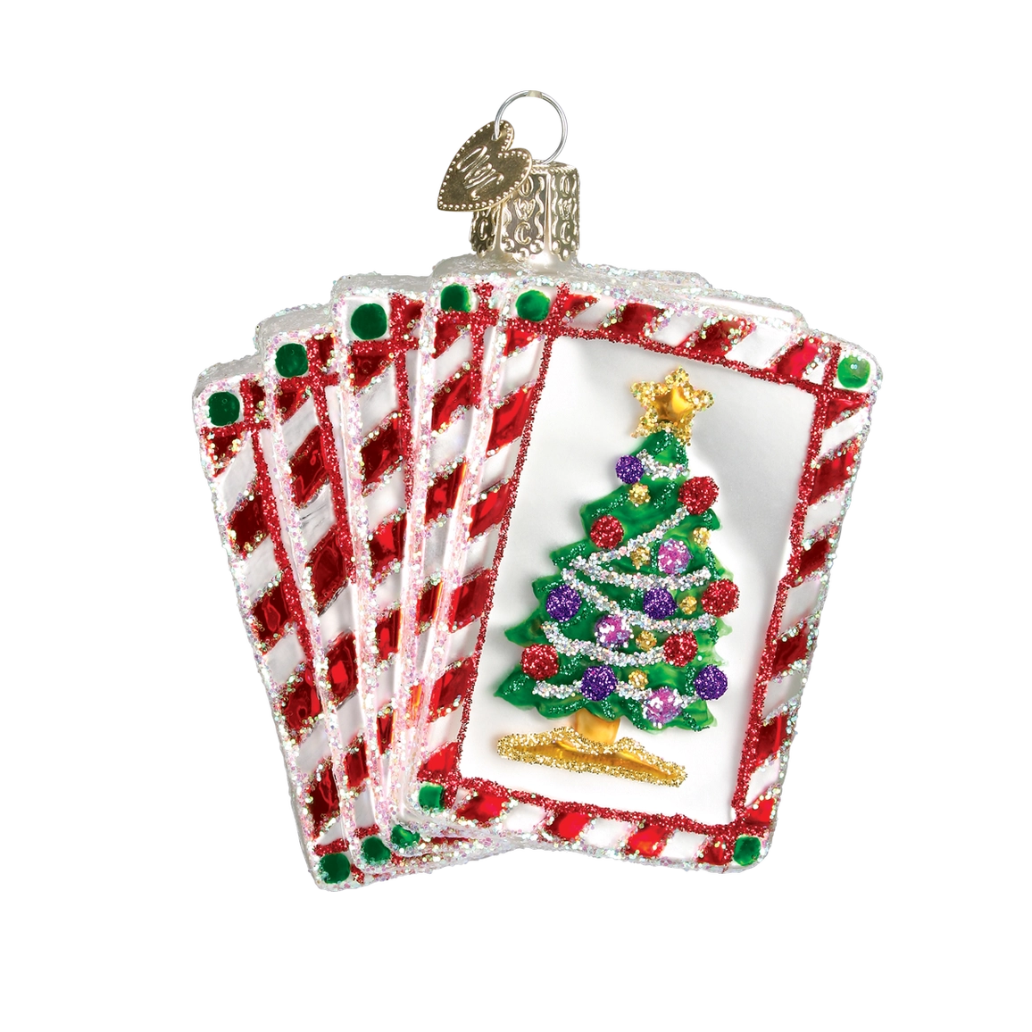 Royal Flush Blown Glass Ornament