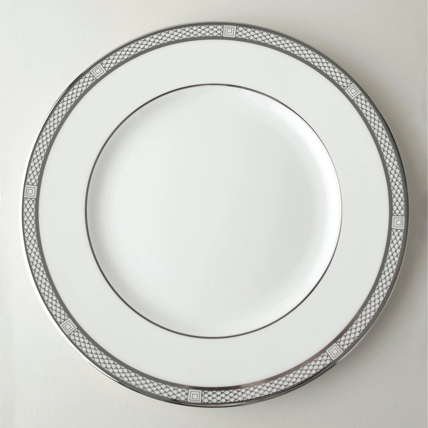 Hawthorne Ice Platinum Simple Dinner Plate