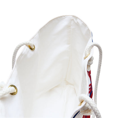 Red Lobster White Beach Tote Bag