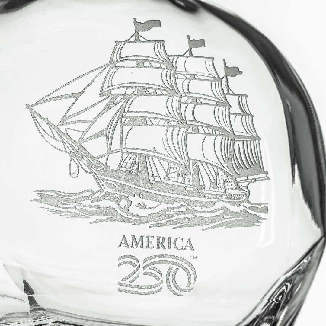 America250™ Tall Ship 23oz Decanter - NY Gift Boutique