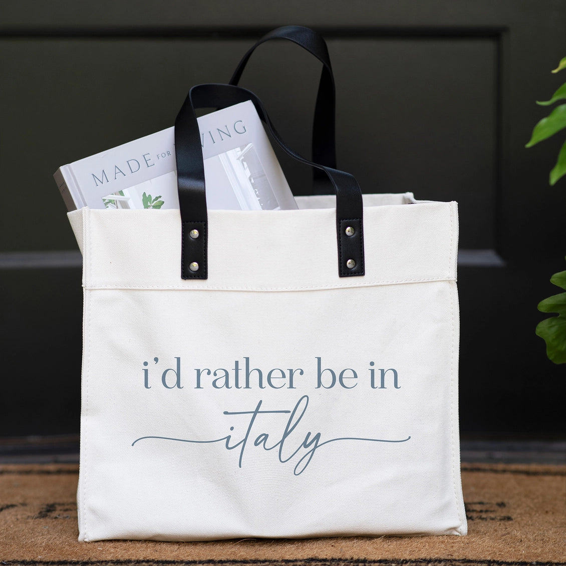 I'd rather be in .. Location Market Tote