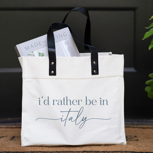 I'd rather be in .. Location Market Tote
