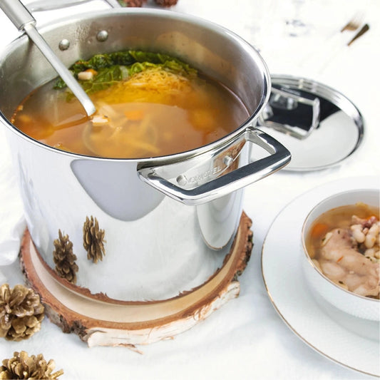 Cristel® Castel'Pro® Stainless Steel Stockpot with Lid - NY Gift Boutique
