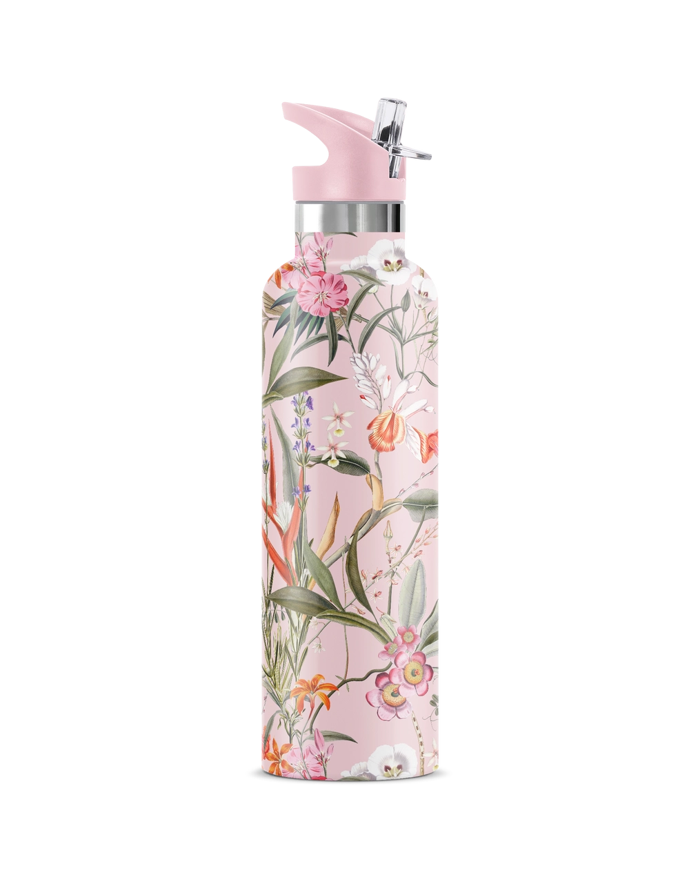 Les Pritemps Spring Floral 25 oz Insulated Water Bottle