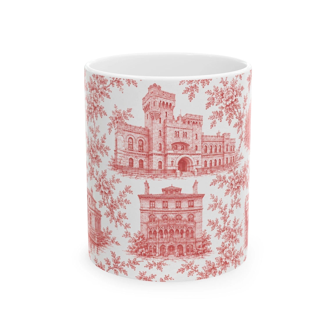 Park Slope Toile De Jouy Chinoiserie Ceramic Mug