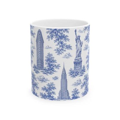 Manhattan Toile De Jouy Chinoiserie Ceramic Mug