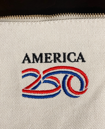 America 250 Canvas Pouch Bag - Officially Licensed