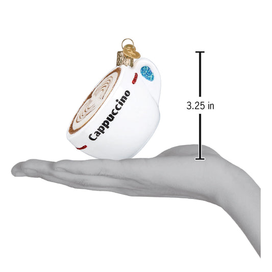 Cappuccino Blown Glass Ornament