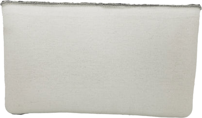 Silver & Gold Flowers Beaded Clutch - NY Gift Boutique