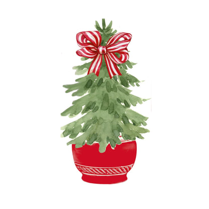 Christmas Tree in Red Pot ThermoSaf® Platter