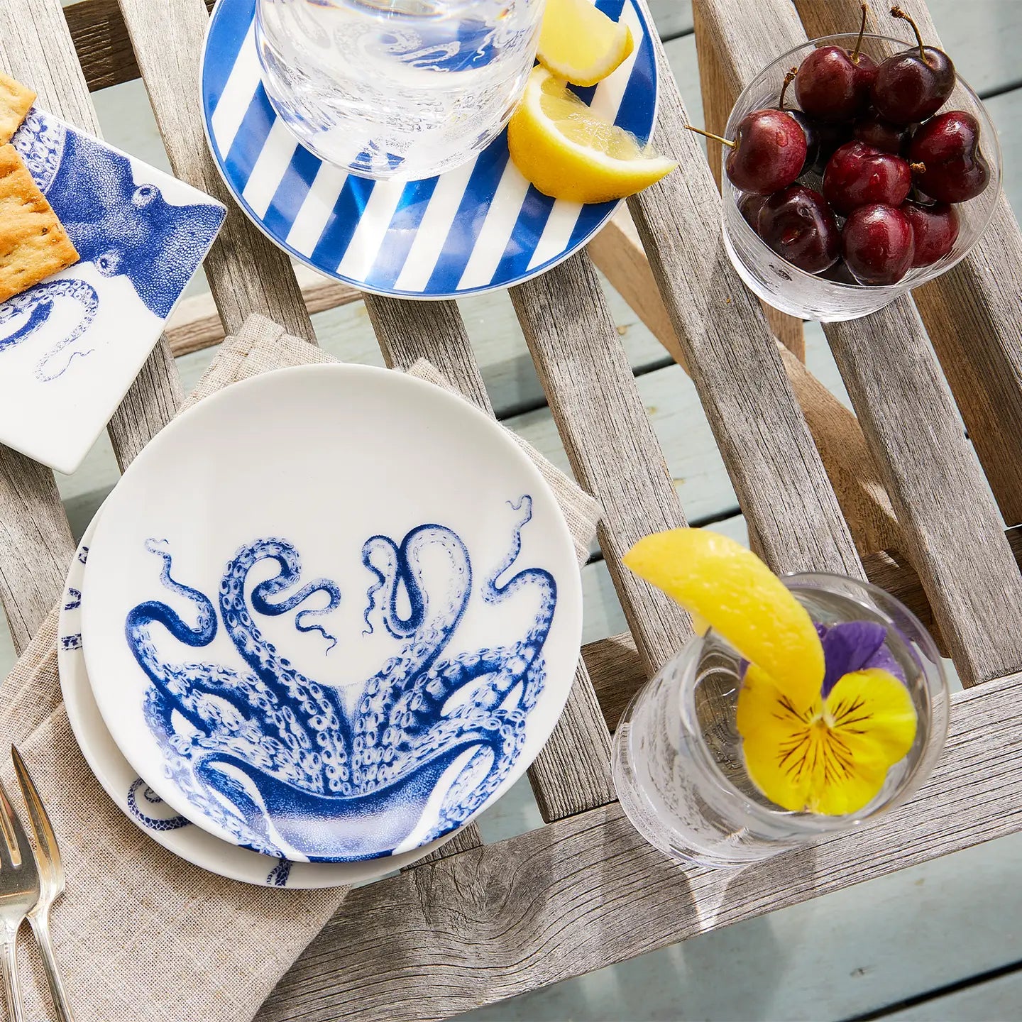 Lucy the Octopus Small Plates, Set of 4