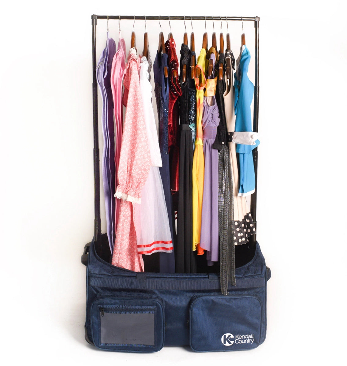 Collapsible Costume Rolling Dance Bag with Garment Rack -28"