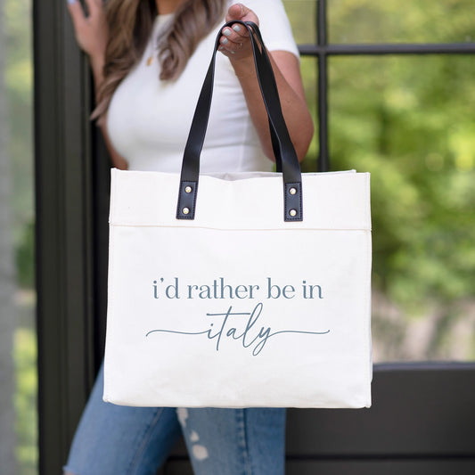 I'd rather be in .. Location Market Tote