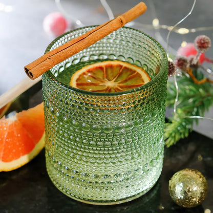 10 oz. Textured Beaded Old Fashion Drinking Glasses (Set of 6)